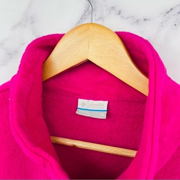 C013 Columbia Fleece Vest Magenta - Picture 2 of 3